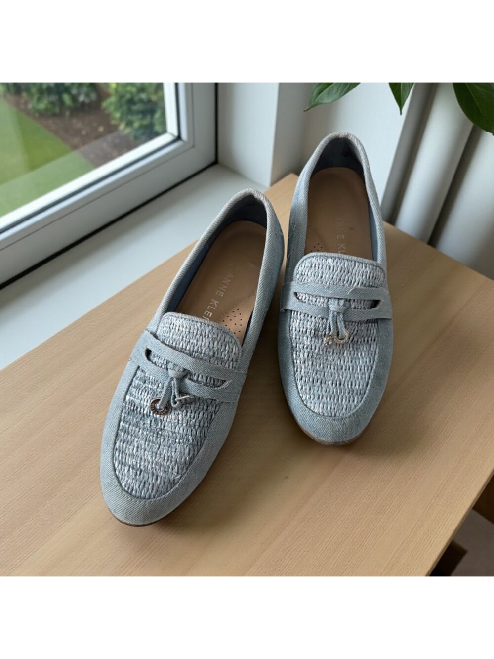 ANNE KLEIN Level Blue Loafers Flats Size 7.5